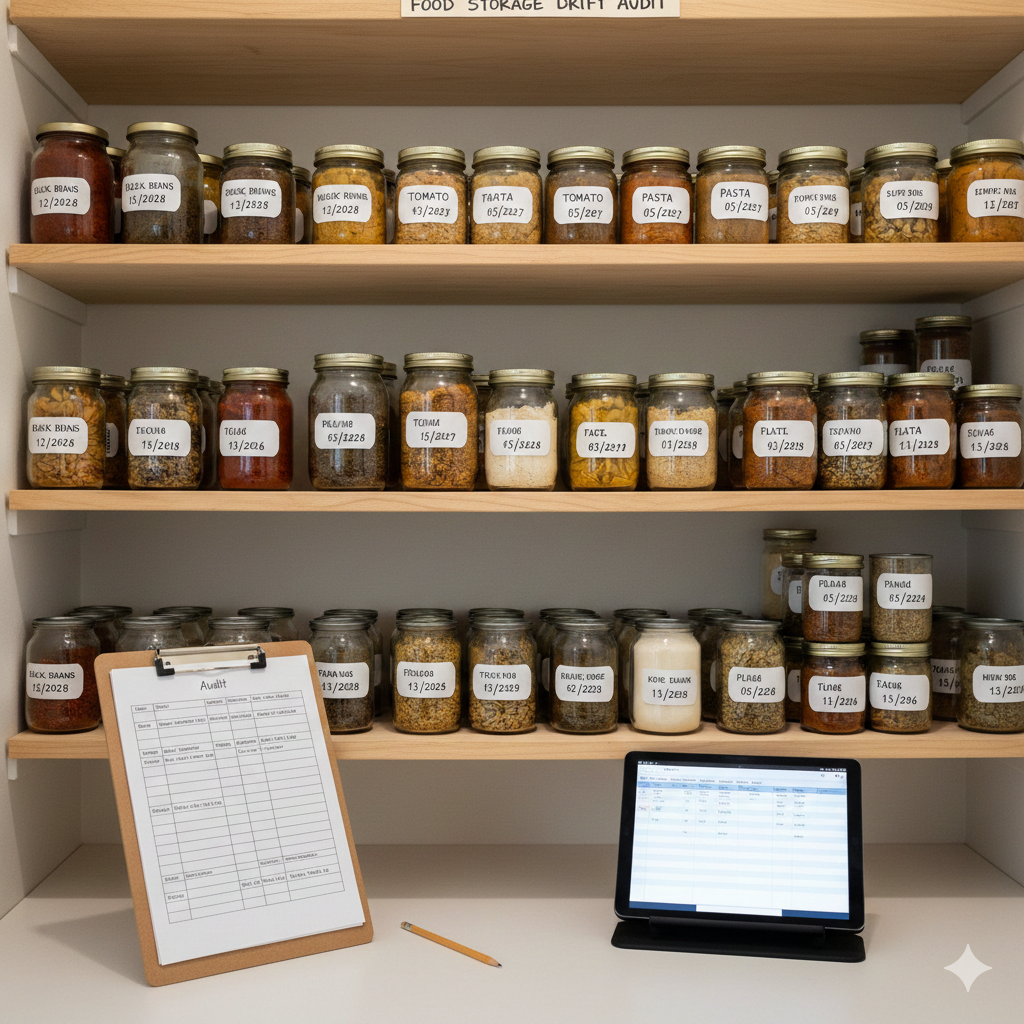 food storage drift audit
